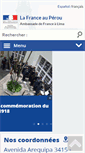 Mobile Screenshot of ambafrance-pe.org
