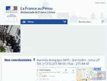 Tablet Screenshot of ambafrance-pe.org